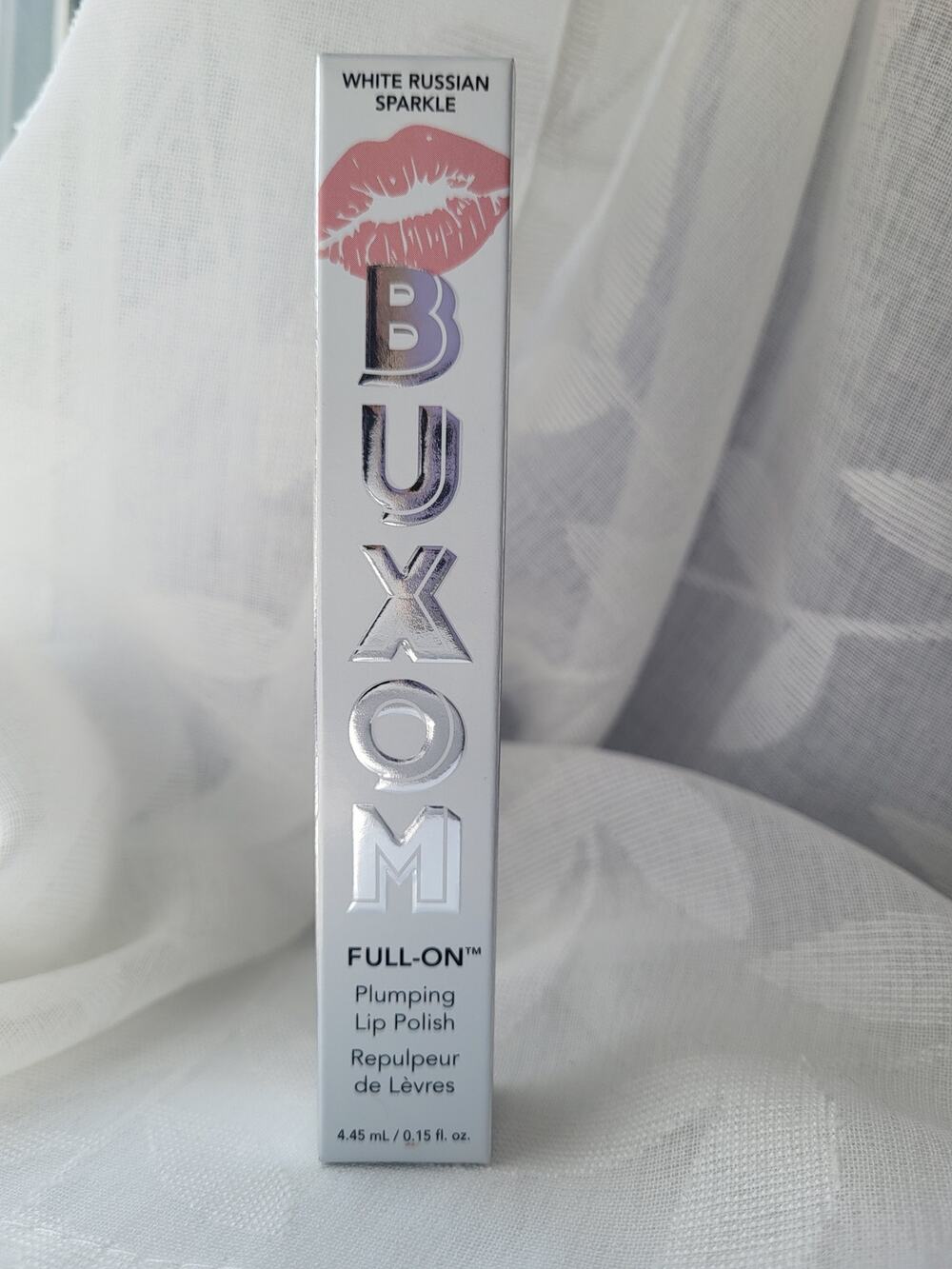 NIB Buxom Full-On Plumping Lip Polish - White Russian Sparkle (0.15 oz) Viral